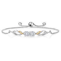 Bracelet in 925 Sterling Silver and 10K Yellow Gold