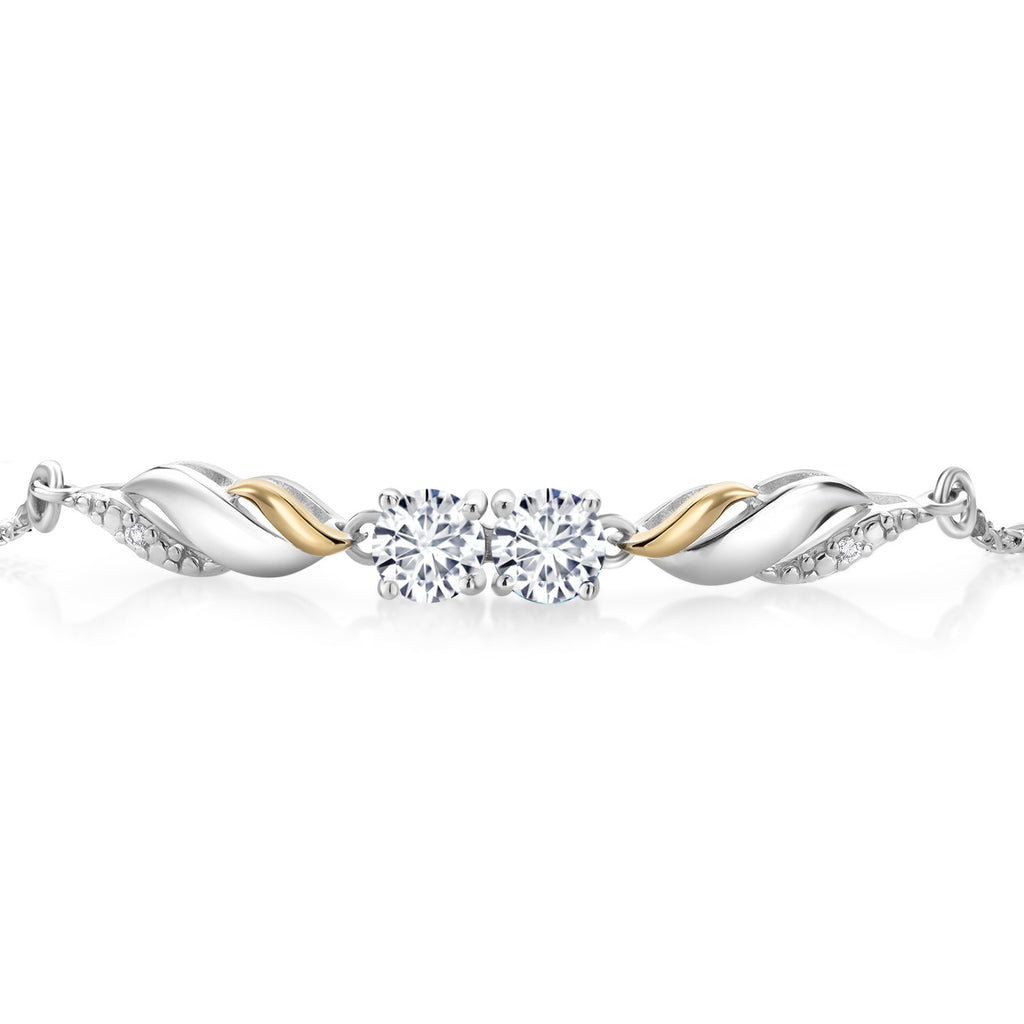Bracelet in 925 Sterling Silver and 10K Yellow Gold