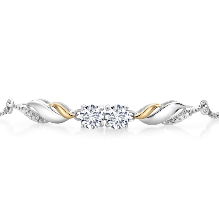 Bracelet in 925 Sterling Silver and 10K Yellow Gold