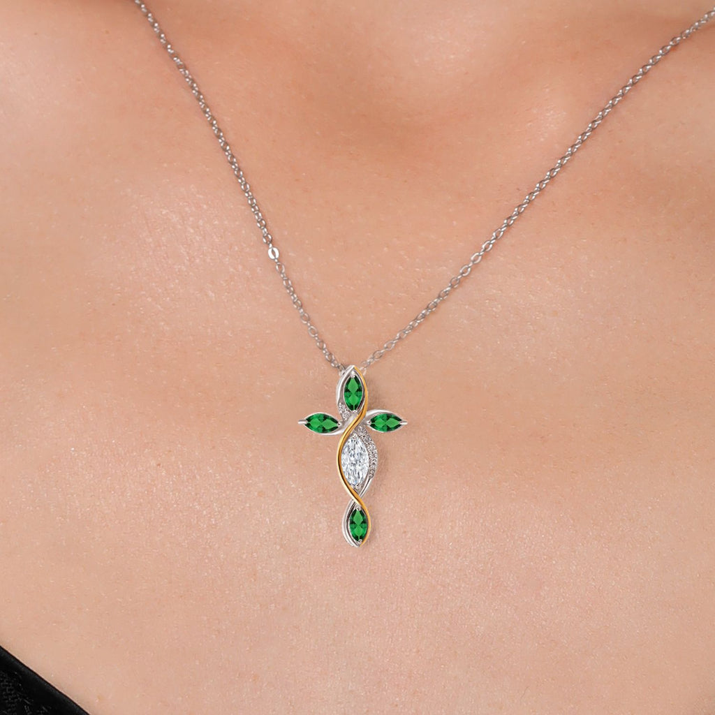 Pendant in 925 Sterling Silver and 10K Yellow Gold