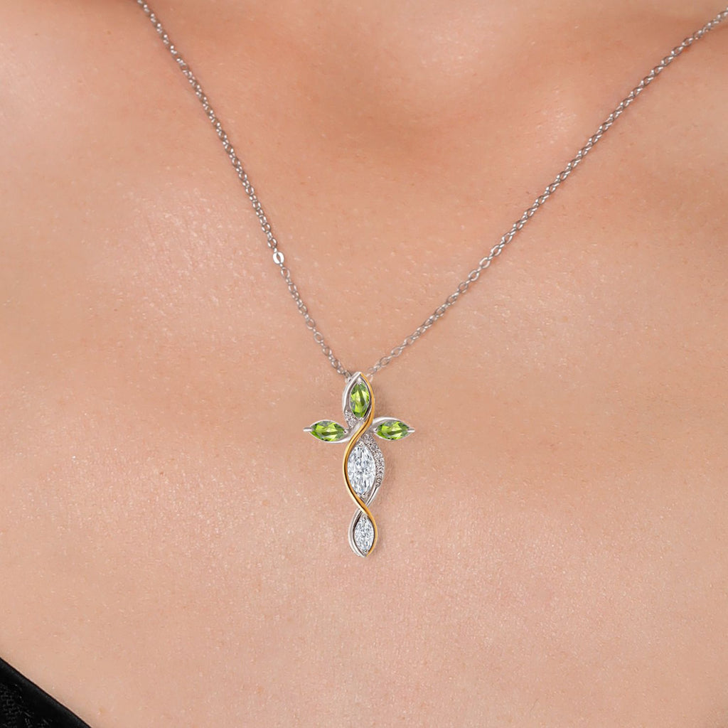 Pendant in 925 Sterling Silver and 10K Yellow Gold