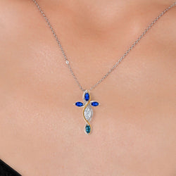 Pendant in 925 Sterling Silver and 10K Yellow Gold