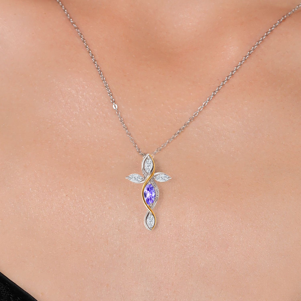 Pendant in 925 Sterling Silver and 10K Yellow Gold
