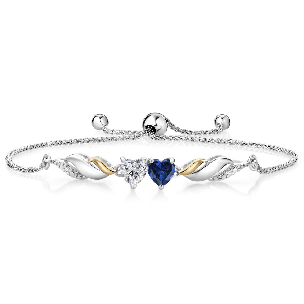 Bracelet in 925 Sterling Silver and 10K Yellow Gold