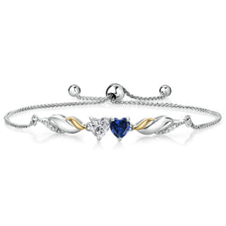 Bracelet in 925 Sterling Silver and 10K Yellow Gold