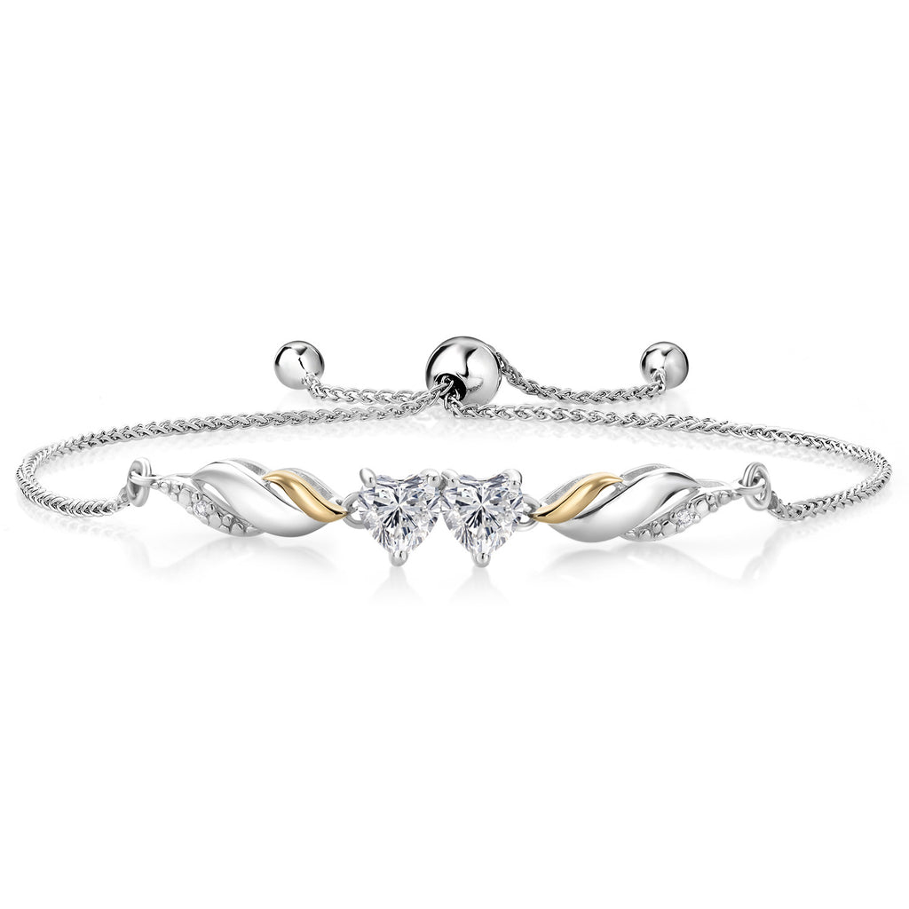 Bracelet in 925 Sterling Silver and 10K Yellow Gold