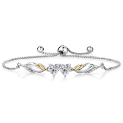 Bracelet in 925 Sterling Silver and 10K Yellow Gold