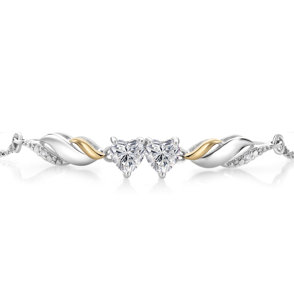 Bracelet in 925 Sterling Silver and 10K Yellow Gold