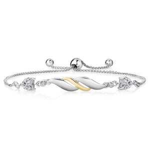 Bracelet in 925 Sterling Silver and 10K Yellow Gold