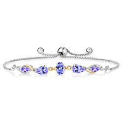 Bracelet in 925 Sterling Silver and 10K Yellow Gold