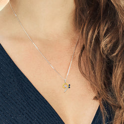 Pendant in 925 Sterling Silver and 10K Yellow Gold