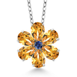 Pendant in 925 Sterling Silver and 10K Yellow Gold