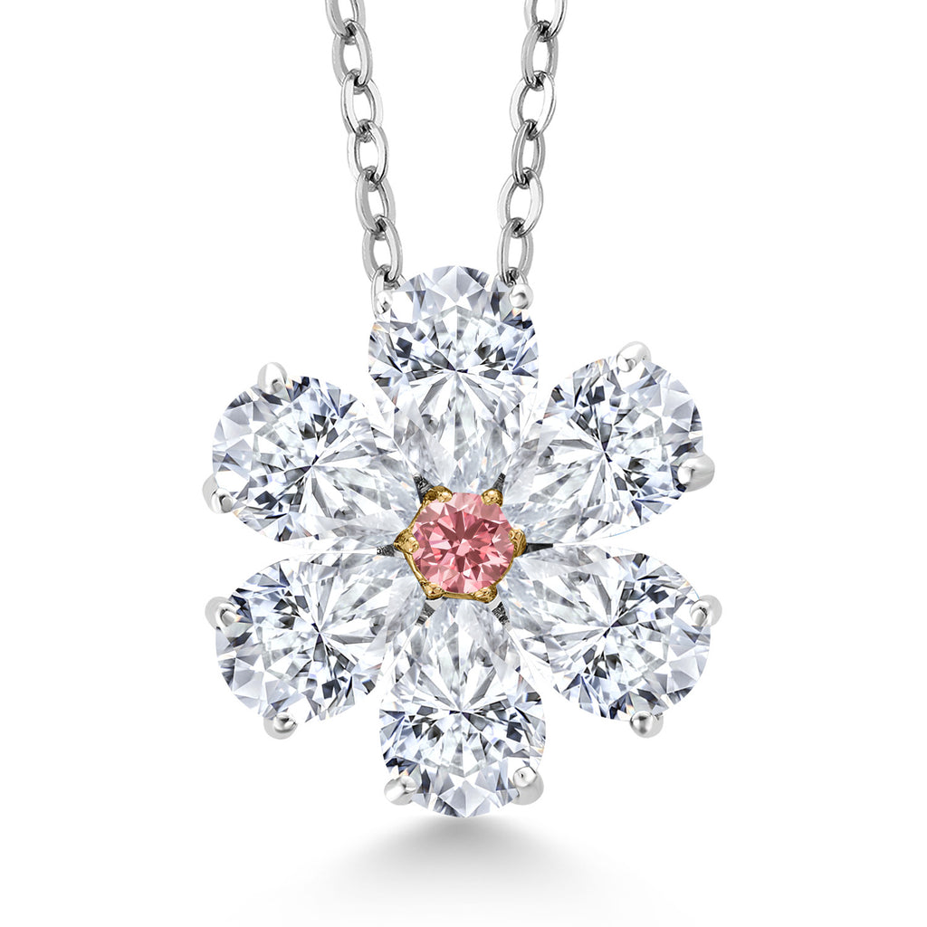 Pendant in 925 Sterling Silver and 10K Yellow Gold