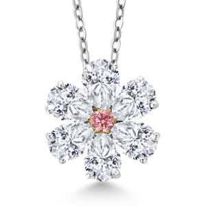 Pendant in 925 Sterling Silver and 10K Yellow Gold