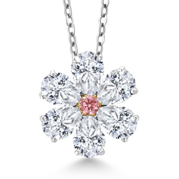 Pendant in 925 Sterling Silver and 10K Yellow Gold
