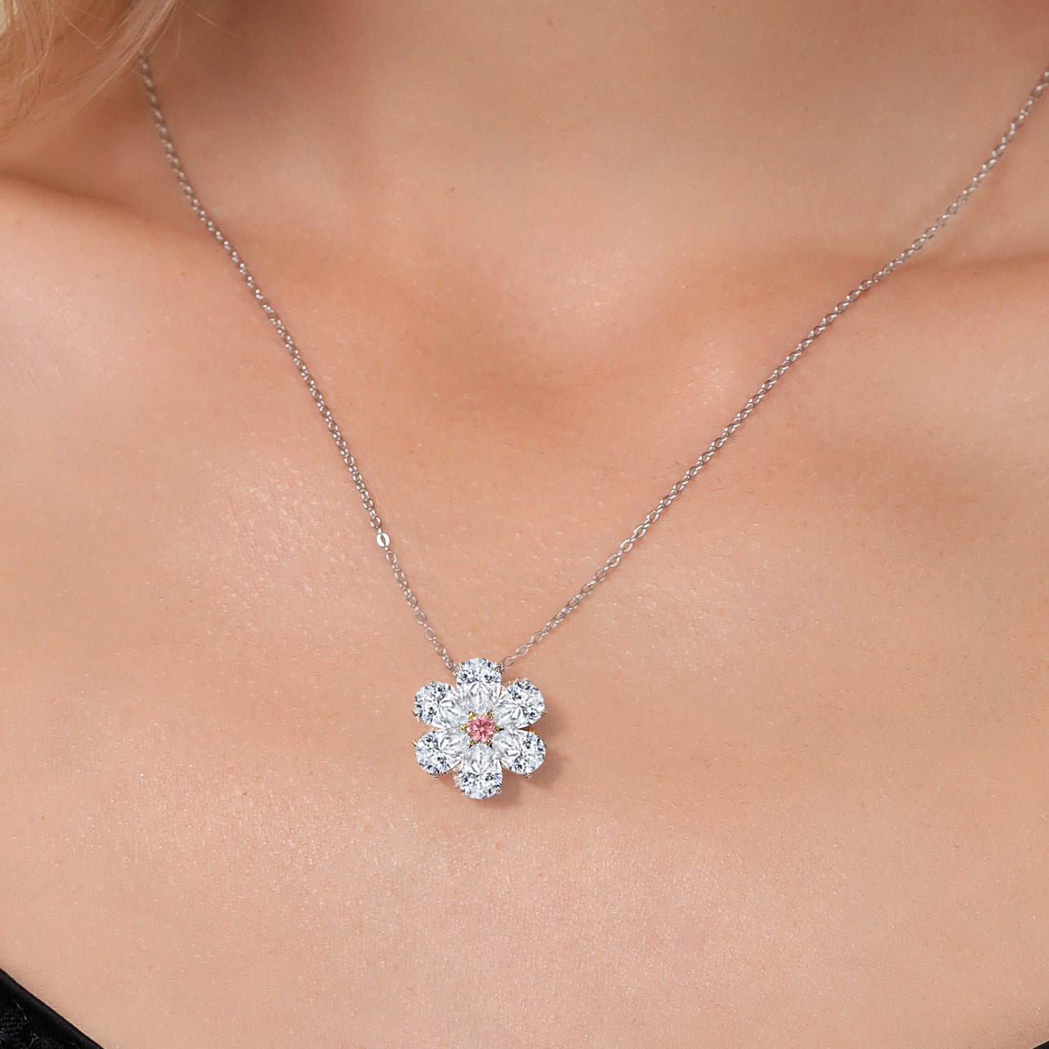 Pendant in 925 Sterling Silver and 10K Yellow Gold
