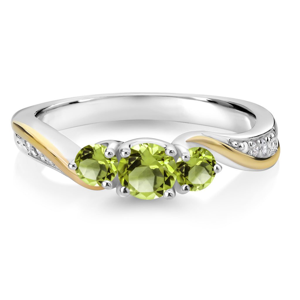 Ring in 925 Sterling Silver and 10K Yellow Gold