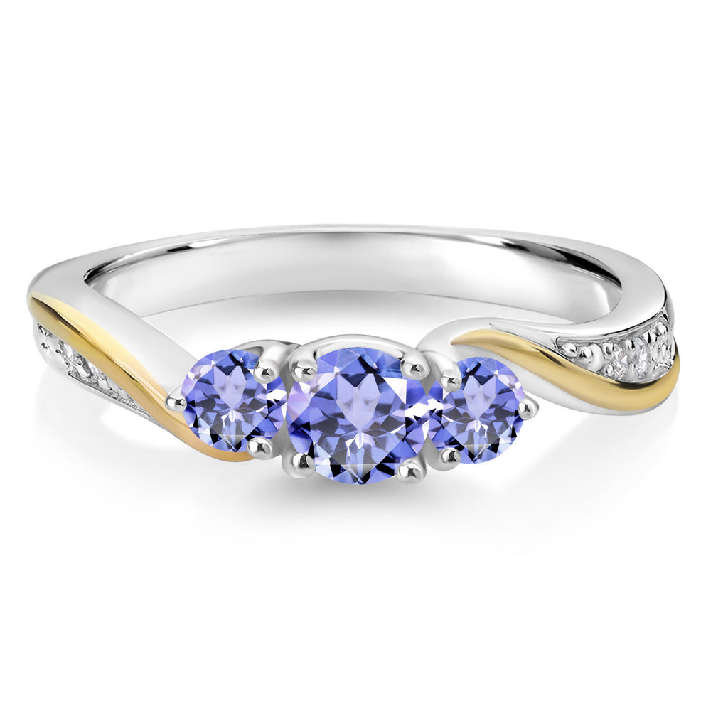 Ring in 925 Sterling Silver and 10K Yellow Gold
