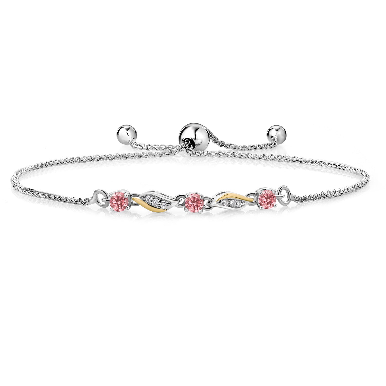 Bracelet in 925 Sterling Silver and 10K Yellow Gold