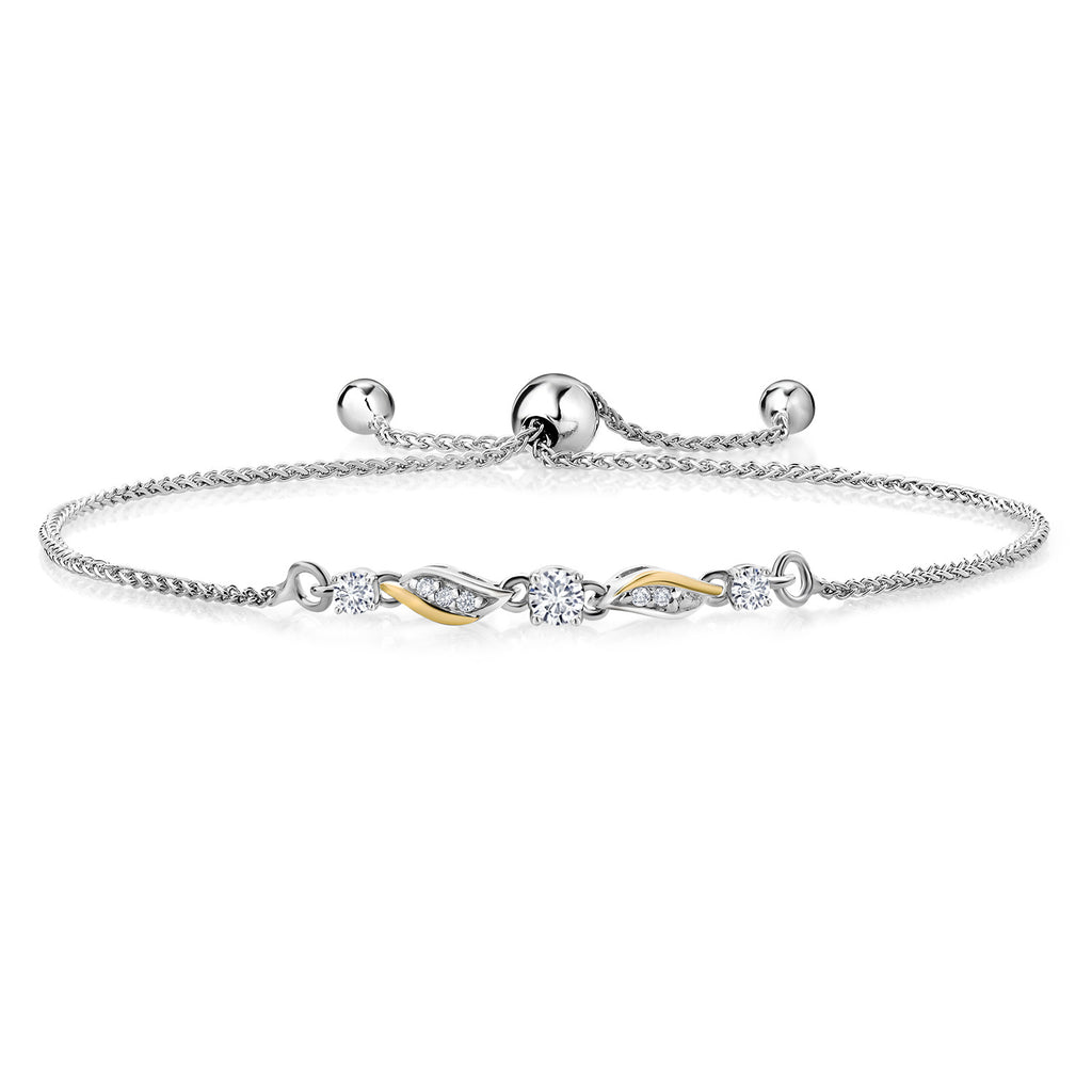 Bracelet in 925 Sterling Silver and 10K Yellow Gold