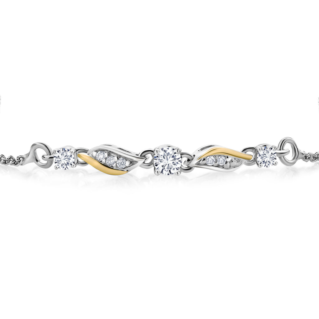 Bracelet in 925 Sterling Silver and 10K Yellow Gold