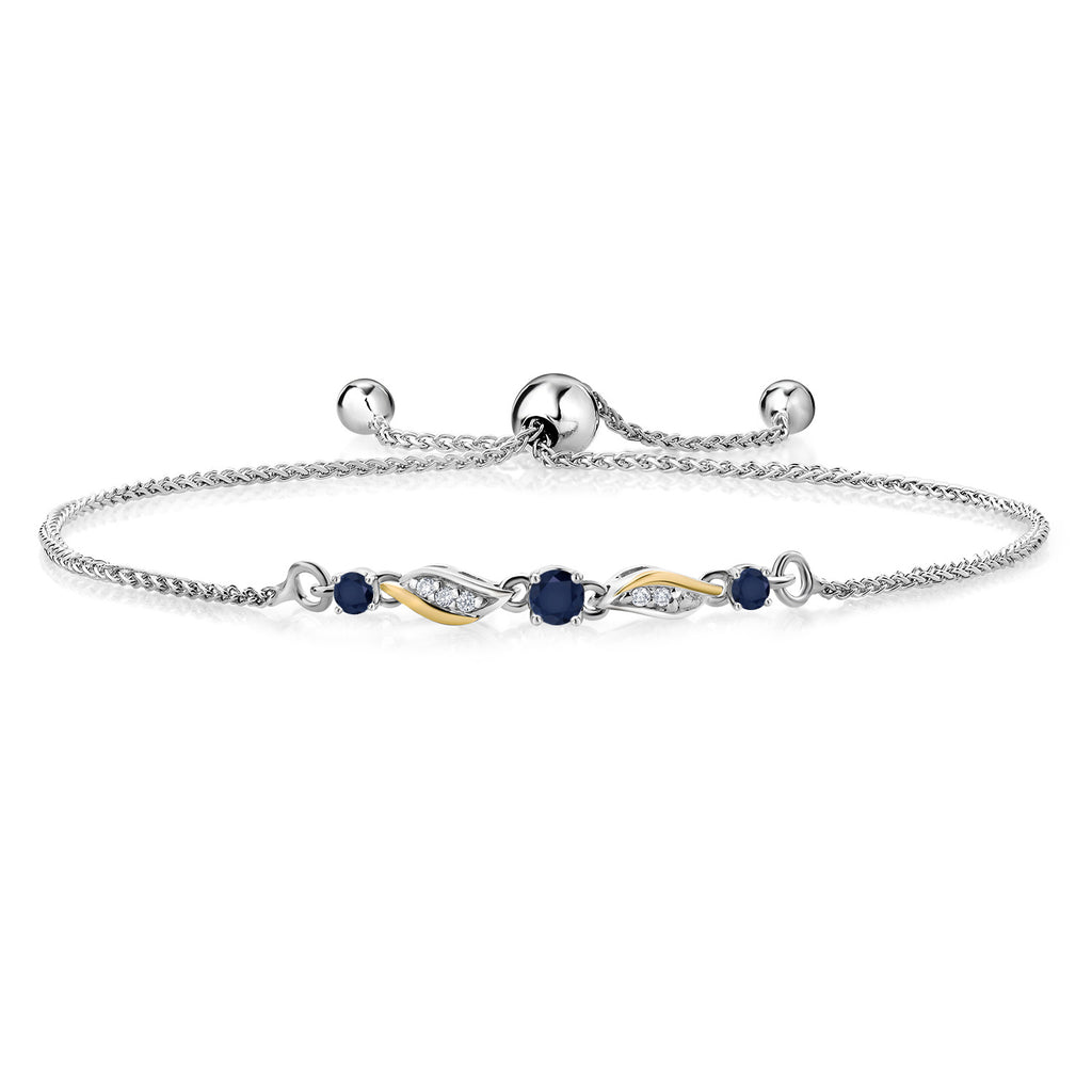 Bracelet in 925 Sterling Silver and 10K Yellow Gold