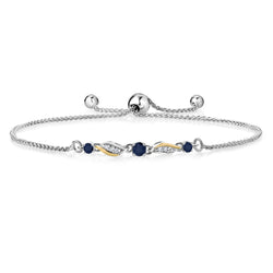 Bracelet in 925 Sterling Silver and 10K Yellow Gold