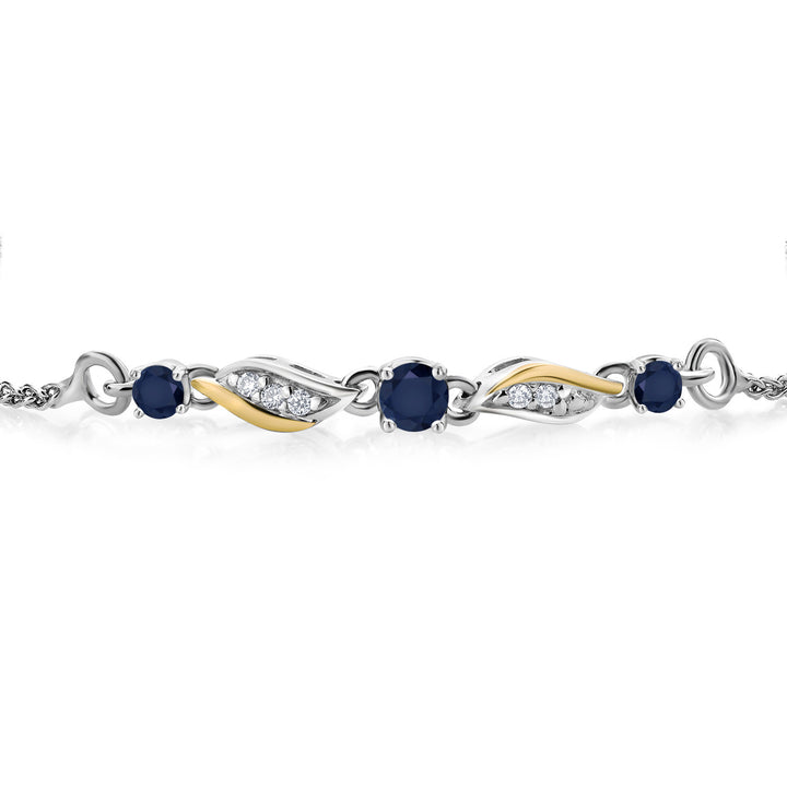 Bracelet in 925 Sterling Silver and 10K Yellow Gold