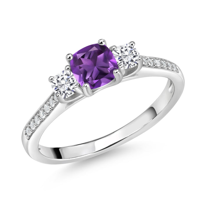 Amethyst - February_5_Ring in 925 Sterling Silver