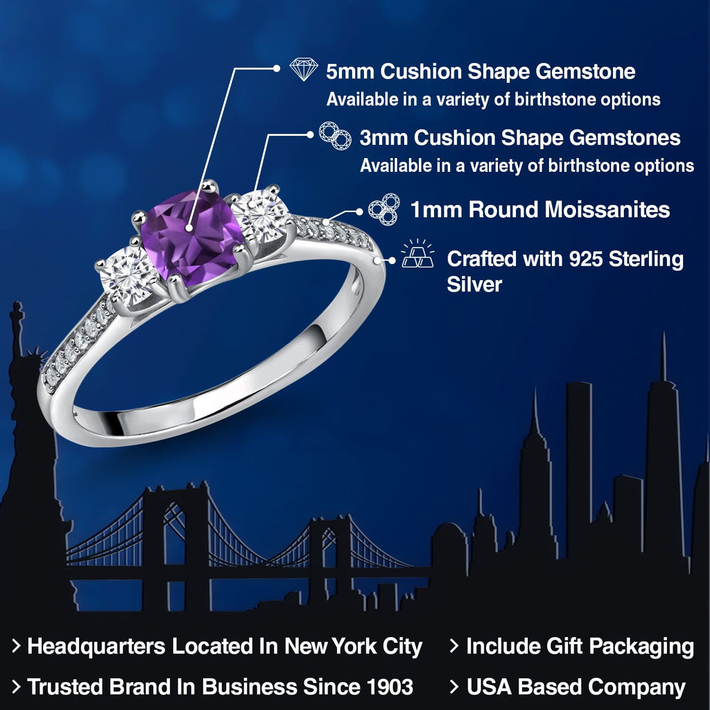 Amethyst - February_Ring in 925 Sterling Silver