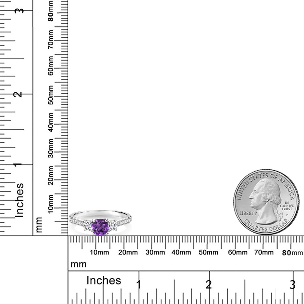 Amethyst - February_Ring in 925 Sterling Silver