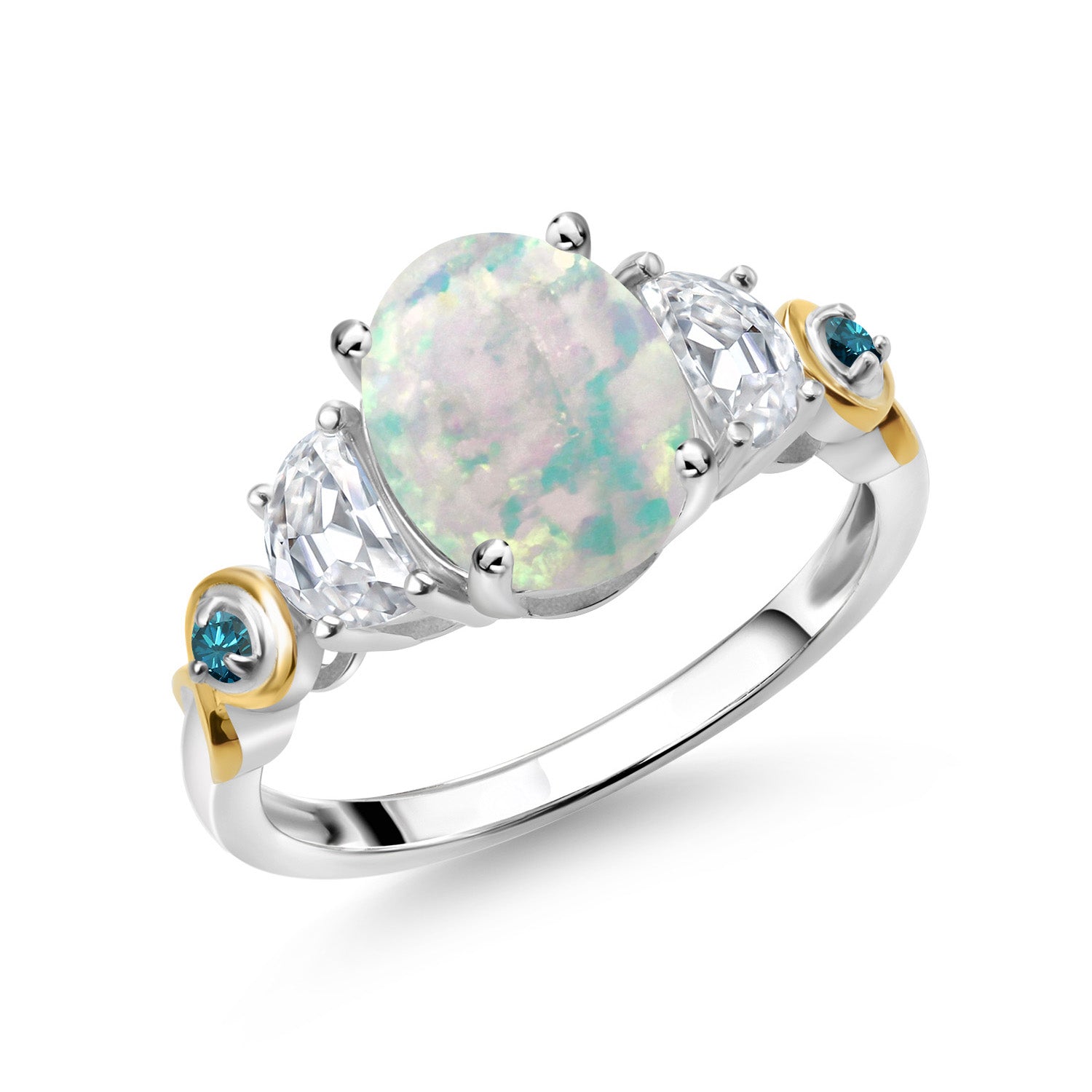 9_Ring in 925 Sterling Silver and 10K Yellow Gold