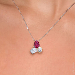 Pendant in 925 Sterling Silver and 10K Yellow Gold