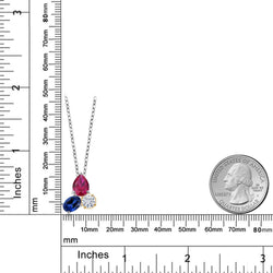 Pendant in 925 Sterling Silver and 10K Yellow Gold