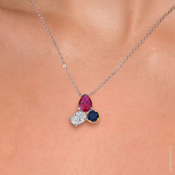 Pendant in 925 Sterling Silver and 10K Yellow Gold