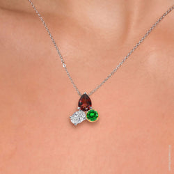 Pendant in 925 Sterling Silver and 10K Yellow Gold