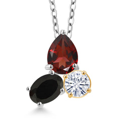 Pendant in 925 Sterling Silver and 10K Yellow Gold