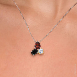 Pendant in 925 Sterling Silver and 10K Yellow Gold