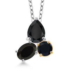 Pendant in 925 Sterling Silver and 10K Yellow Gold