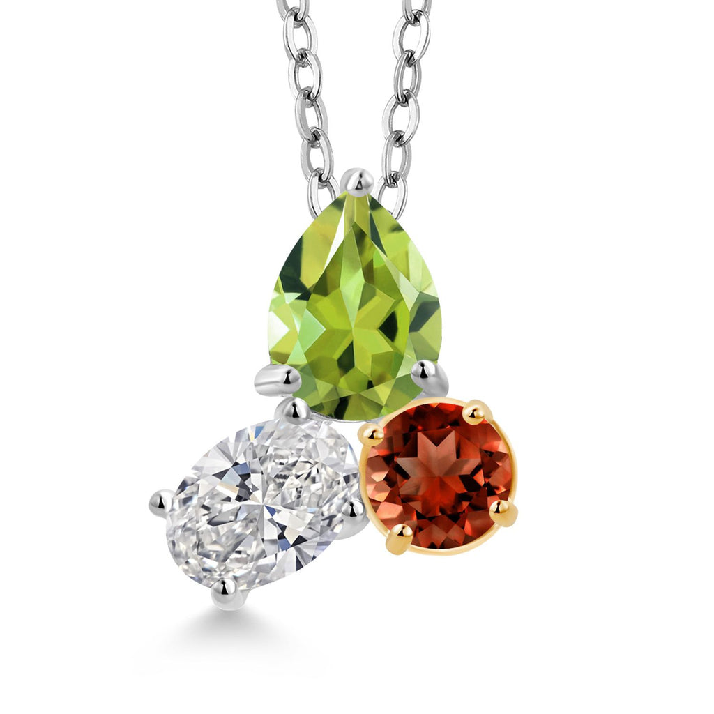 Pendant in 925 Sterling Silver and 10K Yellow Gold