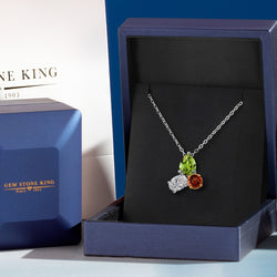 Pendant in 925 Sterling Silver and 10K Yellow Gold
