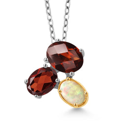 Pendant in 925 Sterling Silver and 10K Yellow Gold