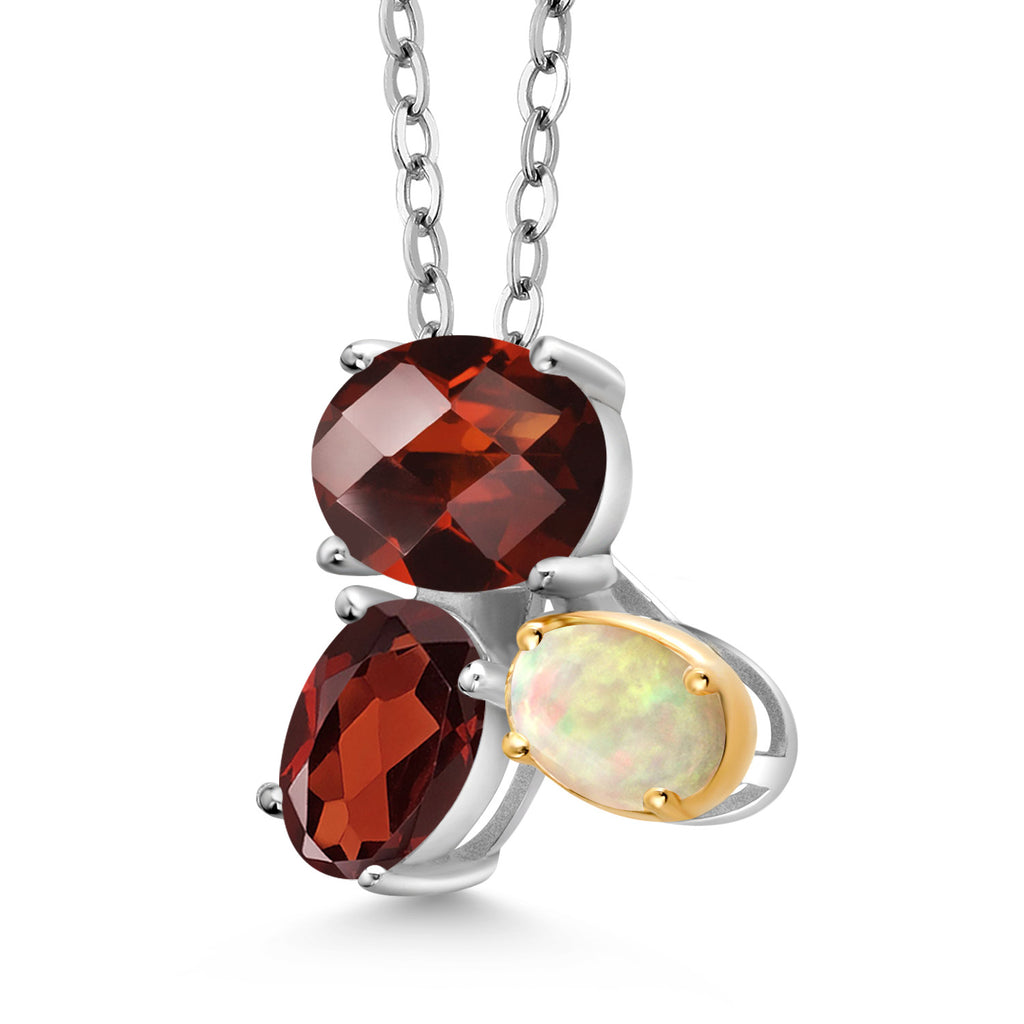 Pendant in 925 Sterling Silver and 10K Yellow Gold