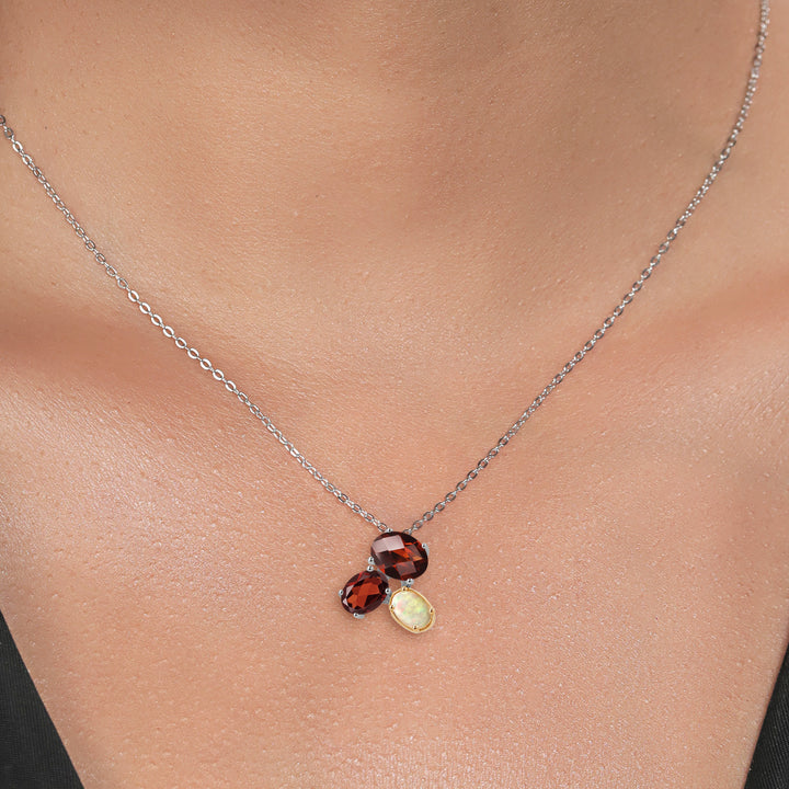 Pendant in 925 Sterling Silver and 10K Yellow Gold