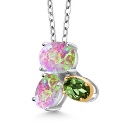 Pendant in 925 Sterling Silver and 10K Yellow Gold