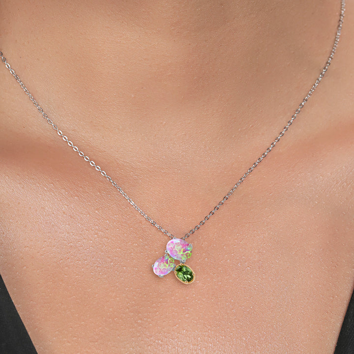 Pendant in 925 Sterling Silver and 10K Yellow Gold