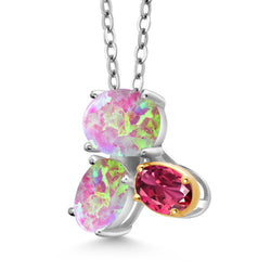 Pendant in 925 Sterling Silver and 10K Yellow Gold