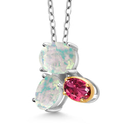 Pendant in 925 Sterling Silver and 10K Yellow Gold