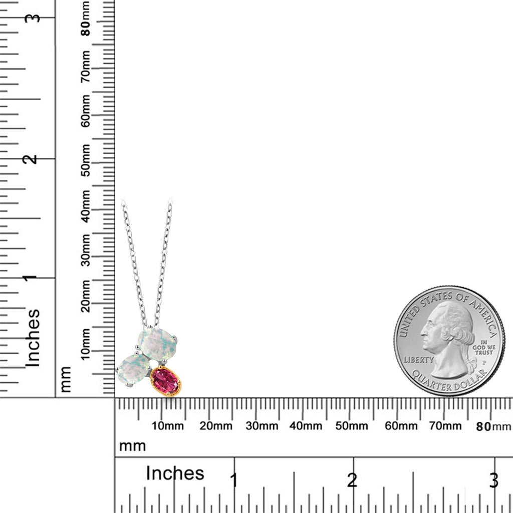 Pendant in 925 Sterling Silver and 10K Yellow Gold
