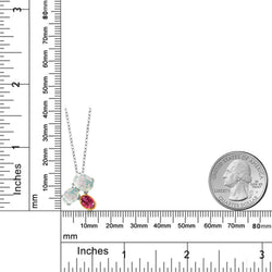 Pendant in 925 Sterling Silver and 10K Yellow Gold